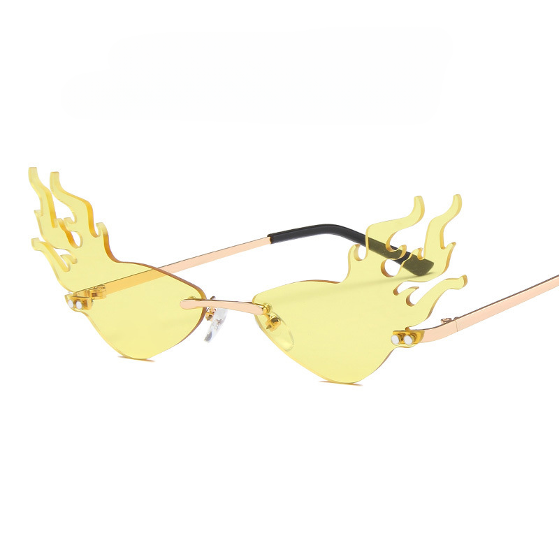 Wholesale PC Cat Eye Flame Sunglasses